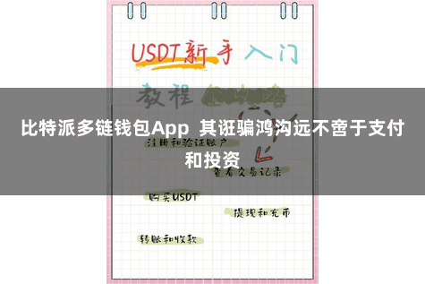 比特派多链钱包App  其诳骗鸿沟远不啻于支付和投资